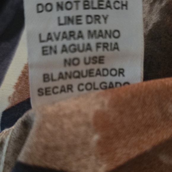 Entro Floral Bohemian Cottagecore Feminine Blouse Cream Brown Black New Small - Picture 5 of 5